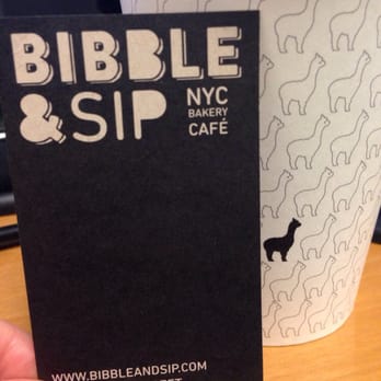 Bibble & Sip - Not only do they have great coffee/pastries.. They have the cutest lil logo (its an alpaca, not llama) - Coffee & Tea Near Me - New York, New York