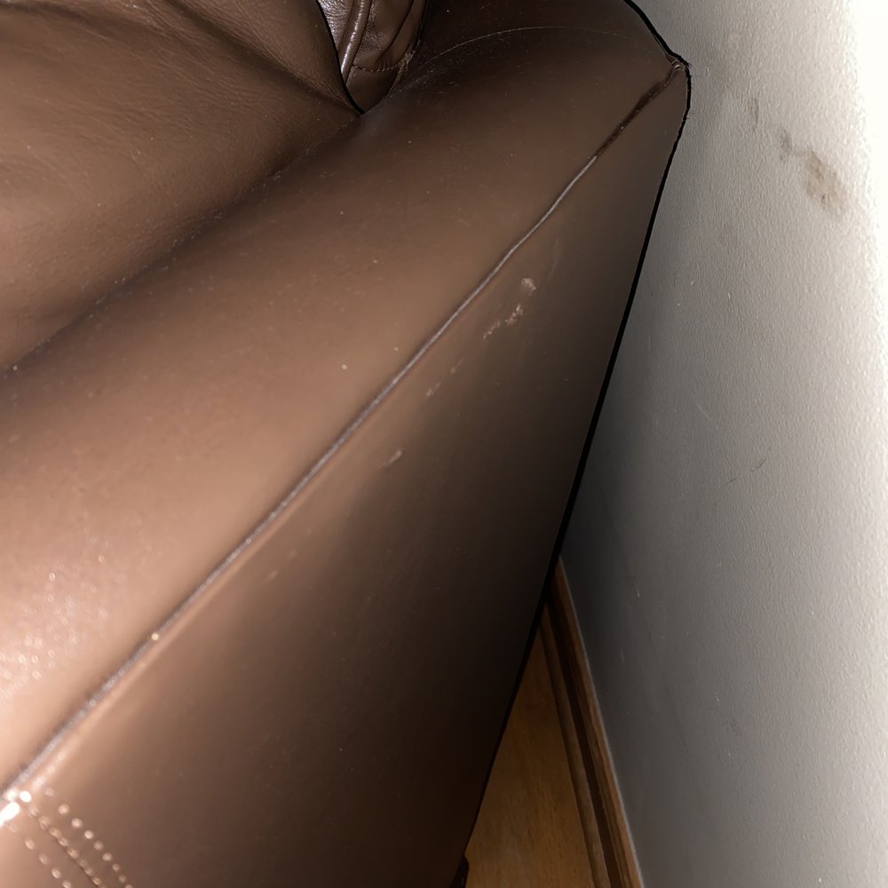 Sureway Upholstery - tear present in couch upon delivery that was not there at pick up - Furniture Reupholstery Near Me - Schaumburg, Illinois