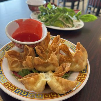 Pho 4U - These were the Cream Cheese Puffs and it was pretty good. They were on the thin side but still filling - Vietnamese Near Me - San Antonio, Texas