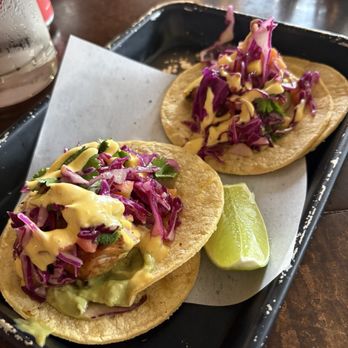 Willi's Seafood & Raw Bar - Grilled Fish Tacos, Avocado Crema, Mango Slaw, Habanero Aioli, Lime - Seafood Near Me - Healdsburg, California