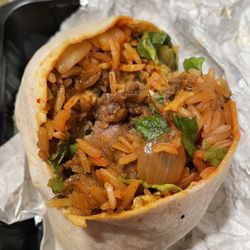 Old Pueblo Grill - Seoul Man Burrito with beef