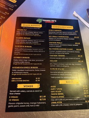 Menu photo 1 Piranha Pat’s Stuart, FL Menu photo 1 Piranha Pat’s Stuart, FL