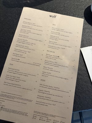 Menu photo 1 Wolf at Nordstrom NYC New York, NY Menu photo 1 Wolf at Nordstrom NYC New York, NY
