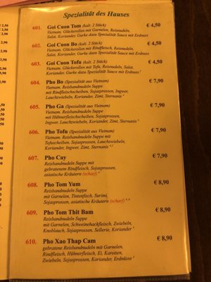 Menu photo 1 Asia Bistro Minh Munich, BY Menu photo 1 Asia Bistro Minh Munich, BY