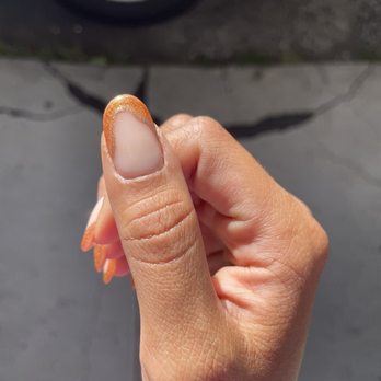 Lumera Nail Salon - Work by GANAA: no chip on top of dip (extension tips added underneath). 1 week out. - Nail Salons Near Me - Chicago, Illinois