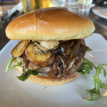 The Kosmos - Miso Mushroom Burger - Bars Near Me - Albuquerque, New Mexico