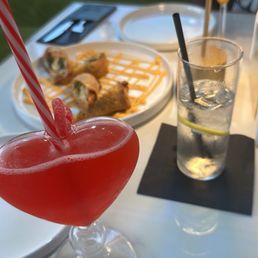 Heart Throb cocktail and Soul Rolls Heart Throb cocktail and Soul Rolls