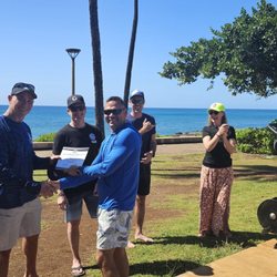 Oahu Scuba College - Newest PADI Instructor graduating from the PADI Instructor Exam.