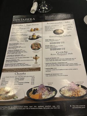 Menu photo 2 Costanera Peruvian Cuisine Greater Northdale, FL Menu photo 2 Costanera Peruvian Cuisine Greater Northdale, FL