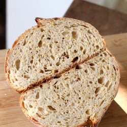 Ypsilanti Farmers Market - Cracked Corn Multigrain Loaf ($7) from B-Cubed Bakery
