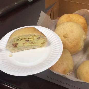 Kolache Factory - Bacon egg and cheese! Where's the bacon? - Bakeries Near Me - Tustin, California Kolache Factory - Bacon egg and cheese! Where's the bacon? - Bakeries Near Me - Tustin, California