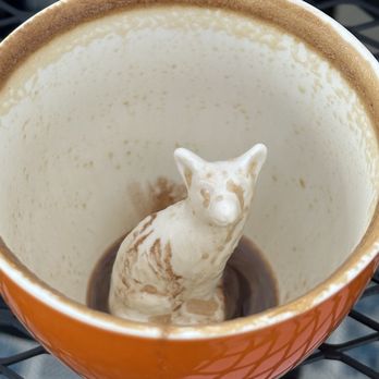 Fox And The Hen - The fox at the bottom of a mocha latte - Breakfast & Brunch Near Me - Denver, Colorado Fox And The Hen - The fox at the bottom of a mocha latte - Breakfast & Brunch Near Me - Denver, Colorado