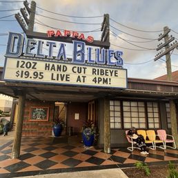 Exterior outside entrance of Pappas Delta Blues Smokehouse - Webster, Texas Exterior outside entrance of Pappas Delta Blues Smokehouse - Webster, Texas