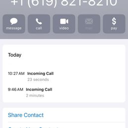 Called to tell me to come late bc the therapist was running behind
