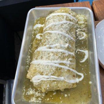 Juno - Burrito with Salsa Verde - Mexican Near Me - Philadelphia, Pennsylvania Juno - Burrito with Salsa Verde - Mexican Near Me - Philadelphia, Pennsylvania
