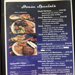 El Corral Restaurant - Menu