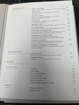 Menu photo 2 Daphne Toronto, ON