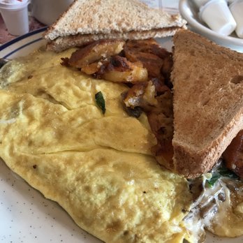 Ollie's Diner - Spinach, mushroom and cheese omelette with home fries and wheat toast! Highly recommended....Spinach is fresh! - Breakfast & Brunch Near Me - Cumberland, Rhode Island Ollie's Diner - Spinach, mushroom and cheese omelette with home fries and wheat toast! Highly recommended....Spinach is fresh! - Breakfast & Brunch Near Me - Cumberland, Rhode Island