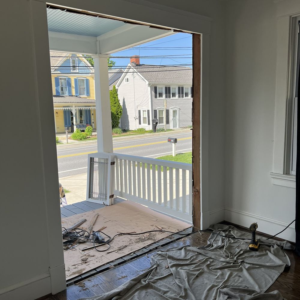DZ Renovation - Door and frame removed and getting prepped. - Roofing Near Me DZ Renovation - Door and frame removed and getting prepped. - Roofing Near Me