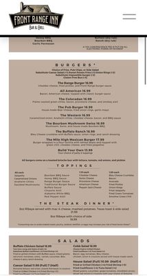Menu photo 3 Front Range Inn Lakewood, CO Menu photo 3 Front Range Inn Lakewood, CO