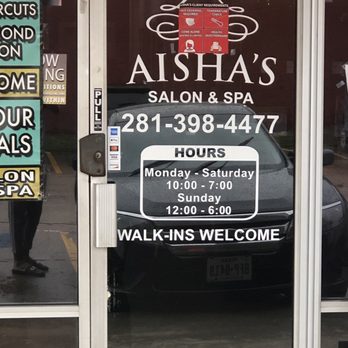 Aisha Salon and Spa - To show there is no sign outside saying only for ladies - Hair Salons Near Me - Houston, Texas Aisha Salon and Spa - To show there is no sign outside saying only for ladies - Hair Salons Near Me - Houston, Texas
