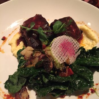 Backstreet Cafe - Short ribs and Polenta - New American Near Me - Houston, Texas