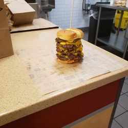 Wayback Burgers - Our infamous 9 patty burger... Just please have a BIG APPETITE