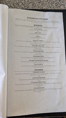 Menu photo 8 Pirate's Cove Restaurant Garibaldi, OR
