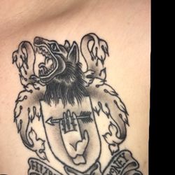 Pastime Tattoo - Family crest by Ben