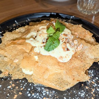 Dar Lbahja - Jawhara w.almonds and cream (complimentary-Thank You!!). This was Excellent; not too sweet. Not on the menu yet but will be added soon! - Halal Near Me - Queens, New York