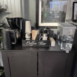 Coffee bar. Coffee bar.