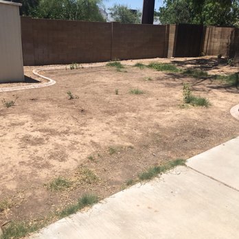 Diamond Stone & Synthetic Grass - The main part of our back yard, prior to any work being done - Masonry/Concrete Near Me - Phoenix, Arizona Diamond Stone & Synthetic Grass - The main part of our back yard, prior to any work being done - Masonry/Concrete Near Me - Phoenix, Arizona