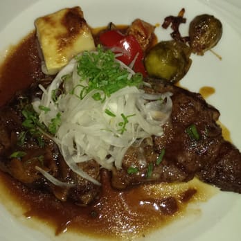 Cafe Miro - Rib eye steak with teriyaki sauce - Modern European Near Me - Honolulu, Hawaii