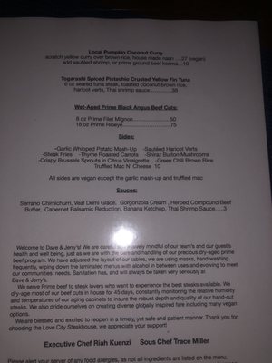 Menu photo 6 Dave & Jerry's Island Steakhouse Saint John, VI Menu photo 6 Dave & Jerry's Island Steakhouse Saint John, VI