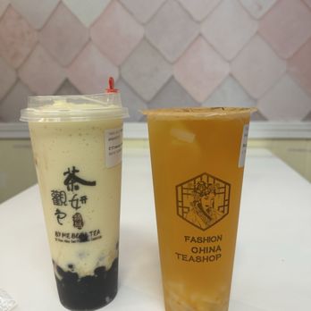 By Me Boba Tea - Mango smoothie with boba and B4. Passion Fruit Tea with lychee jelly - Bubble Tea Near Me - San Francisco, California By Me Boba Tea - Mango smoothie with boba and B4. Passion Fruit Tea with lychee jelly - Bubble Tea Near Me - San Francisco, California
