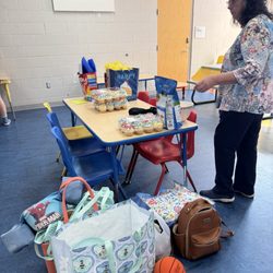 YMCA of Greater Spartanburg - Setting up the goodies!