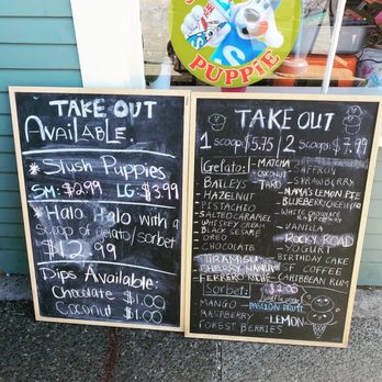 Mr Gold Gelato - Their Chalk Board Menu Outside! - Ice Cream & Frozen Yogurt Near Me - Richmond, British Columbia Mr Gold Gelato - Their Chalk Board Menu Outside! - Ice Cream & Frozen Yogurt Near Me - Richmond, British Columbia