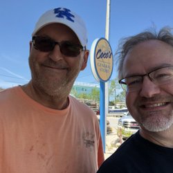 Vern and Tim out front of our new favorite deli