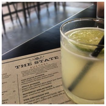 The State - Delicious margarita on a Tuesday afternoon. Compliments of Happy Hour - Whiskey Bars Near Me - Rancho Cucamonga, California