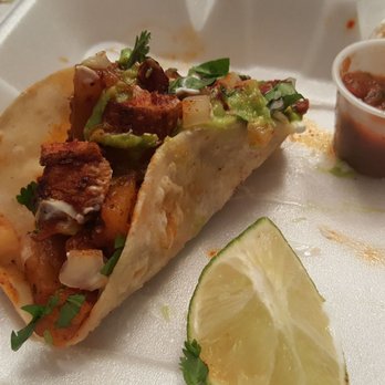 City Tacos and Wings - Al Pastor taco with pineapple and guac - Mexican Near Me - Lyndhurst, New Jersey