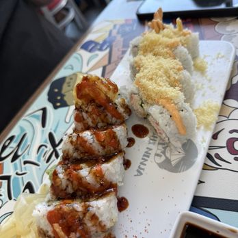 Sushi Ninja - Spider Roll(5) and Crispy Shrimp Roll - Sushi Bars Near Me - Wood Village, Oregon Sushi Ninja - Spider Roll(5) and Crispy Shrimp Roll - Sushi Bars Near Me - Wood Village, Oregon