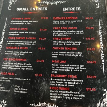 Mama G's Kitchen - Menu as of 09/2025 - Soul Food Near Me - Springfield, Missouri