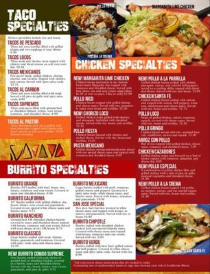 Menu photo 2 Los Cabos Grill & Bar Mount Morris, MI Menu photo 2 Los Cabos Grill & Bar Mount Morris, MI