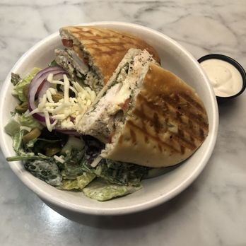 Little Azio - Panino Con Pollo + Side House Salad - Pizza Near Me - Atlanta, Georgia Little Azio - Panino Con Pollo + Side House Salad - Pizza Near Me - Atlanta, Georgia