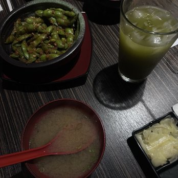 Sushiya - Iced House Green Tea Miso Soup Spicy Garlic Edamame - Sushi Bars Near Me - San Dimas, California Sushiya - Iced House Green Tea Miso Soup Spicy Garlic Edamame - Sushi Bars Near Me - San Dimas, California