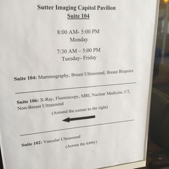 Sutter Capitol Pavilion - Services offered within this #104 suite - Laboratory Testing Near Me - Sacramento, California Sutter Capitol Pavilion - Services offered within this #104 suite - Laboratory Testing Near Me - Sacramento, California