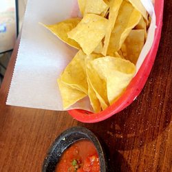 Chavolo's Mexican Restaurant - Chips and hot sauce