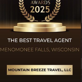 Mountain Breeze Travel - BIG ANNOUNCEMENT
I am beyond honored and grateful to share that Mountain Breeze Travel has been awarded The Best Travel Agent for 2025 - Travel Agents Near Me - Menomonee Falls, Wisconsin Mountain Breeze Travel - BIG ANNOUNCEMENT
I am beyond honored and grateful to share that Mountain Breeze Travel has been awarded The Best Travel Agent for 2025 - Travel Agents Near Me - Menomonee Falls, Wisconsin