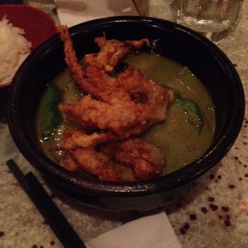 Laut - Soft shell crab green curry. - Thai Near Me - New York, New York Laut - Soft shell crab green curry. - Thai Near Me - New York, New York