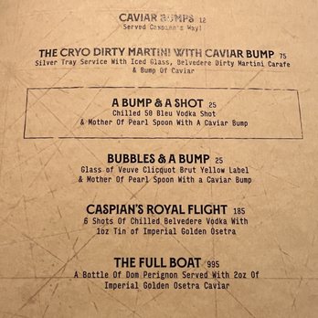 Caspian's Rock & Roe - Speakeasies Near Me - Las Vegas, Nevada